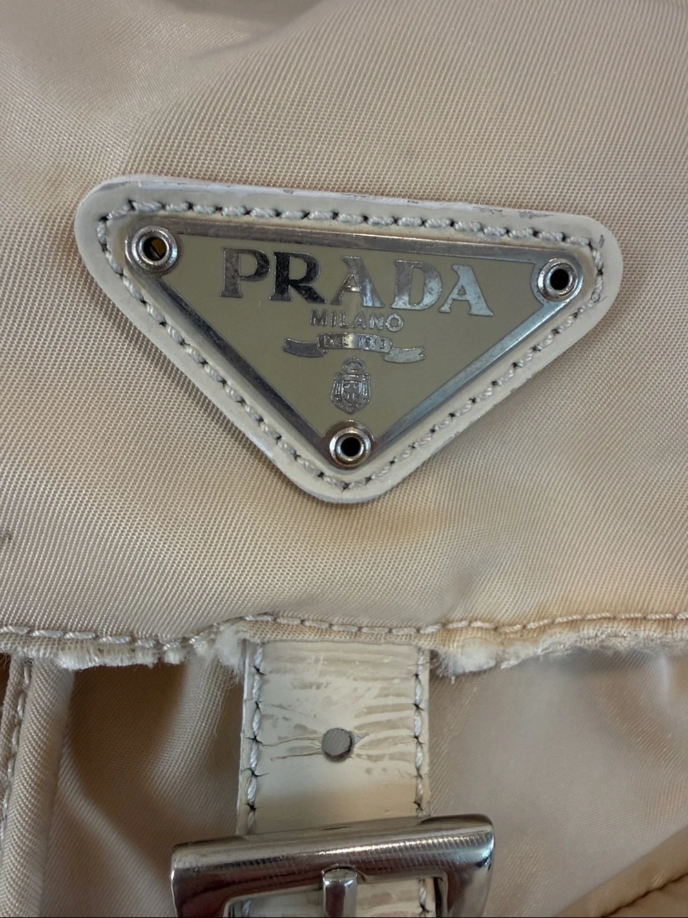Prada Beige Backpack